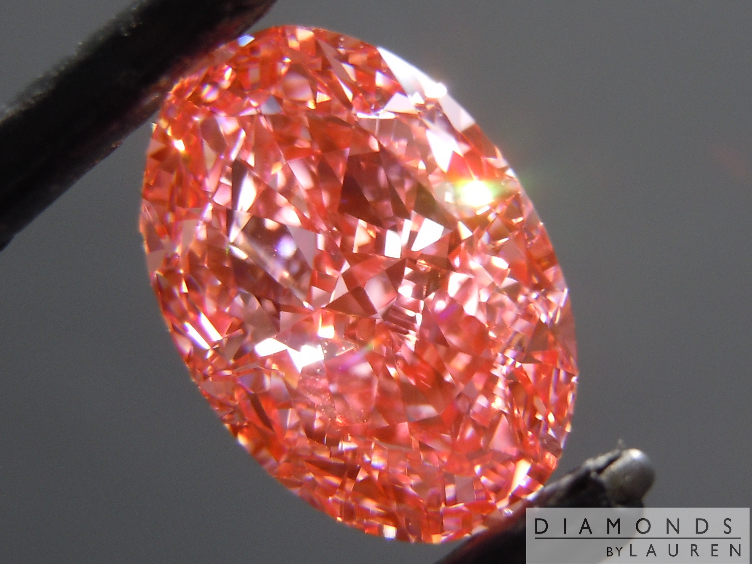 5.13ct Pink VVS2 Oval Lab Grown Diamond