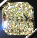 SOLD....Loose Diamond: 2.18ct Square Natural Light Yellow Radiant.. Awesome Cut R2480
