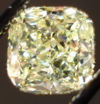 SOLD...Loose Diamond: 1.12ct Fancy Light Yellow Round Cornered Square- Cushion GIA R3002