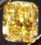 SOLD....Loose Diamond; 1.56ct Fancy Deep Brownish Yellow Cushion GIA Incredible color R3128