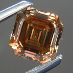 SOLD....Loose Diamond: 1.04ct Asscher Cut Fancy Yellow Brown SI1 Better Than Chocolate R3698