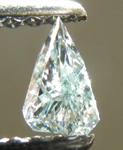 SOLD...Loose Diamond: .12ct Shield  Fancy  Blue-Green SI2 GIA Cool Shape Cool Color R3886