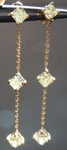 SOLD....Diamond Earrings: 1.50ctw Fancy Light Yellow Dangle Diamond Earrings R3982