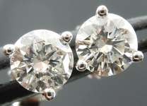 SOLD....Diamond Earrings: .50ctw Martini Studs Spade Family Great Price R4095