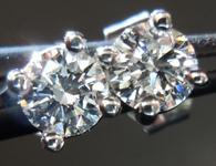 SOLD....Diamond Earrings: .35ctw G-VS2 Four Prong Studs Great Sparkle R4357