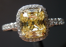 SOLD....Halo Antique Diamond Ring: 1.45 DBL Branded Antique Cushion Diamond in Uber Halo R4068