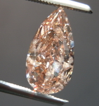 Pink Pear Diamond: 2.01ct Fancy Brownish Orangy Pink Diamond R4546