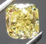 SOLD......Yellow Cushion Diamond: 1.00ct Fancy Intense Yellow VVS1 Cushion Cut GIA Vibrant Color R4629