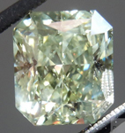 Natural Green Diamond: 3.52ct Fancy Grayish Yellowish Green Radiant Cut GIA R4580