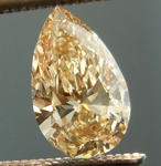 SOLD....Yellowish Brown Diamond: .45ct Fancy Light Yellowish Brown VS2 Pear Shape Lovely Shape R4831