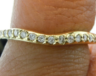 SOLD.....Diamond Wedding Band: .18ctw E-F VS Round Brilliant Curved Diamond Wedding Band Special Price R4679