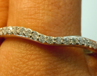 SOLD...Diamond Wedding Ring: .25ctw E-F VS Round Brilliant  Diamond Wedding Band Special Price R5368