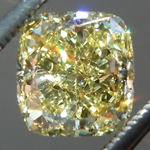 SOLD...Loose Yellow Diamond: 1.41ct Fancy Yellow VVS2 Cushion Cut GIA Strong Color R5899