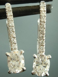 SOLD...Colorless Diamond Earrings: .48cts G VS Oval Shape Diamond Drop Earrings R6032