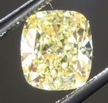 SOLD...Loose Yellow Diamond: 1.21ct Fancy Intense Yellow SI1 Cushion Cut Diamond GIA R6226