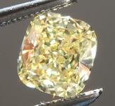 SOLD...Loose Yellow Diamond: .82ct Fancy Intense Yellow I1 Cushion Cut Diamond GIA R5707