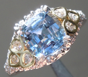 SOLD.... Sapphire Ring: 1.69ct  Blue Cushion Cut Sapphire Ring R5244