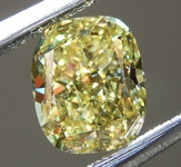 SOLD....Loose Yellow Diamond: .71ct Fancy Intense Yellow VS1 Cushion Cut Diamond GIA R6392