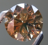 SOLD...Loose Brown Diamond: 1.01ct Fancy Yellow Brown SI2 Round Brilliant Diamond R6191