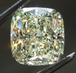 SOLD...Loose Yellow Diamond: 4.40ct Y-Z VVS1 Cushion Cut Diamond GIA R6654