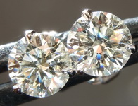 SOLD.....1.20ctw K SI2 Round Brilliant Diamond Earrings R6664