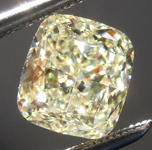 SOLD...Loose Yellow Diamond: 1.61ct W-X VVS1 Cushion Cut Diamond GIA R6786