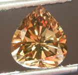 SOLD....0.98ct Dark Orangy Brown SI1 Heart Shape Diamond R6841