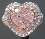 1.55ct Fancy Pink VS2 Heart Shape Diamond Ring GIA R7085