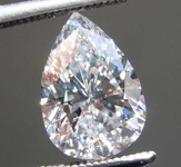 SOLD...  1.28ct D SI2 Pear Diamond GIA R7762