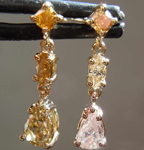0.93ctw Fancy Colored Diamond Earrings R7879
