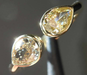 SOLD...1.08ct Yellow VS Pear Shape Diamond Ring R8365