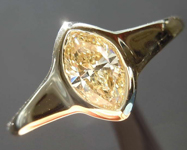SOLD...0.56ct Brownish Yellow VS1 Marquise Diamond Ring R8367