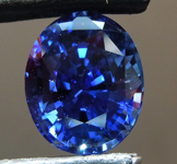 SOLD....3.03ct Blue Oval Shape Sapphire R8758
