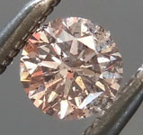 0.24 Pinkish Brown I2 Round Brilliant Diamond R8882