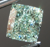 2.02ct Yellowish Green VS2 Cushion Cut Diamond R9058