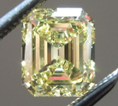 SOLD....0.90ct Intense Yellow VS2 Emerald Cut Diamond R9161