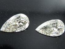 SOLD.....2.01ctw K Pear Brilliant Diamond Earrings R9212