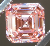 SOLD....1.42ct Orangy Pink SI2 Asscher Cut Lab Grown Diamond R9440