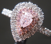 0.25ct Pink I2 Pear Shape Diamond Ring R9600