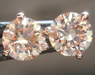 SOLD....1.42ctw Brown VS Round Brilliant Diamond Earrings R9384