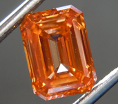 SOLD....3.01ct Orange VS Emerald Cut Lab Grown Diamond R9850