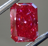 SOLD......1.51ct Red VS1 Radiant Cut Lab Grown Diamond R9855