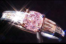 SOLD....Ring- GIA .51ct Fancy Light Purplish Pink Cushion Diamond Ring R1488 