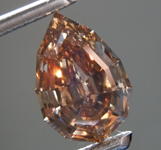 SOLD....2.03ct Brown Step Cut Pear Shape Diamond R9949