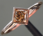 0.45ct Brown Princess Cut Diamond Ring R9961