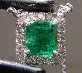 SOLD.....0.39ct Emerald Cut Emerald Pendant R9810