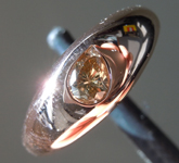 0.32ct Brown Pear Shape Diamond Ring R9995