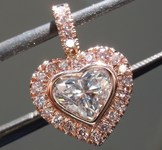 0.50ct D VS2 Heart Shape Diamond Pendant R9997