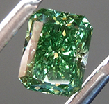 0.73ct Green VS1 Radiant Cut Lab Grown Diamond R10278