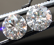 4.04ctw E-F VS Round Brilliant Lab Grown Diamond Earrings R10285